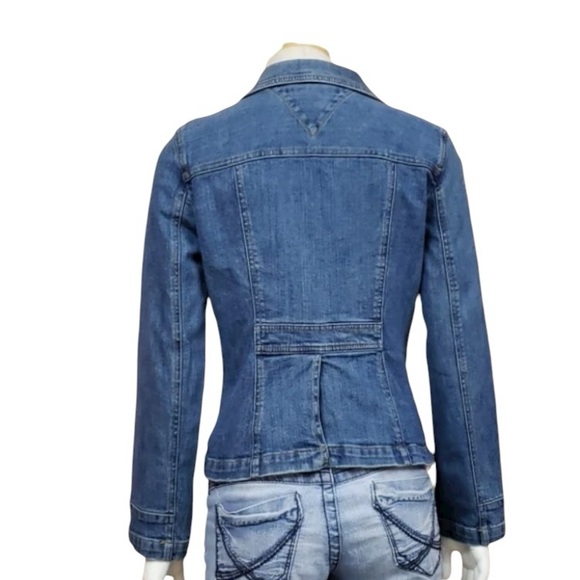 Tommy Hilfiger Classic Fitted Vintage Blue Jean Jacket - Picture 2 of 15